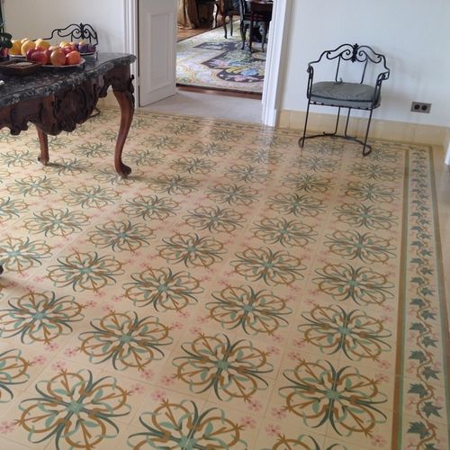 Cement encaustic cement tile - 168A - Mosaics Torra | Cement Tiles - matte / outdoor / kitchen