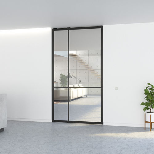 1 leaf door - 5730 - Single - PortaPivot - interior / anodized aluminum ...