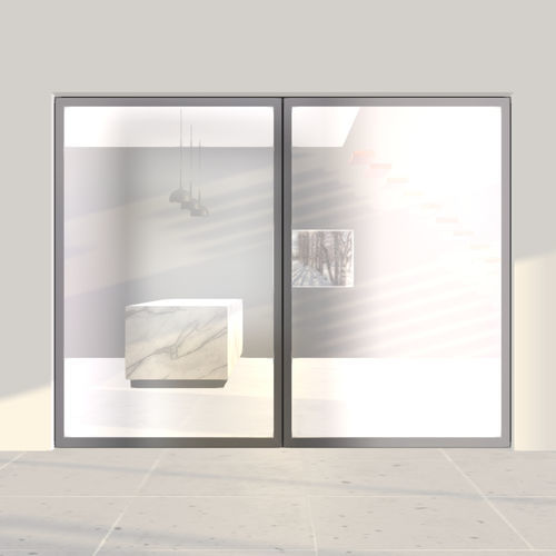 Removable partition - 4245 - PortaPivot - aluminum / home / for open space