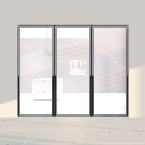 Interior door - Portapivot 4245 - Multiple - PortaPivot - MDF / anodized aluminum / Corian®