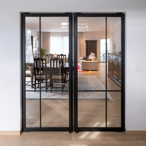 Double leaf door - 5730 - PortaPivot - interior / anodized aluminum ...