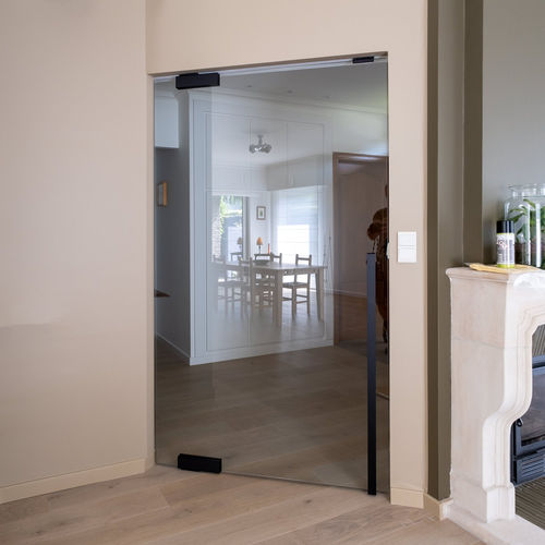 Interior door - SINGLE - PortaPivot - glass / pivoting / contemporary