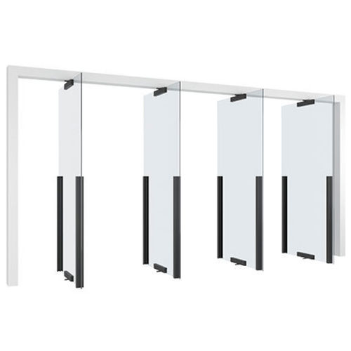 Interior door - MULTIPLE - PortaPivot - glass / pivoting with central axis / contemporary