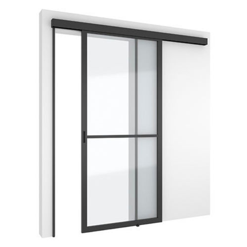 Interior door - 5730 - SINGLE  - PortaPivot - anodized aluminum / sliding / contemporary