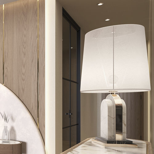Table lamp - MARGAUX  - Greg Natale - polished brass / marble / contemporary