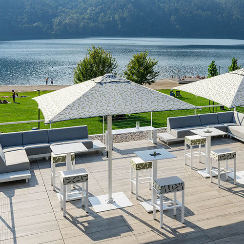 Square parasol - CR MIN - Van Hoof - round / rectangular / mast-centered