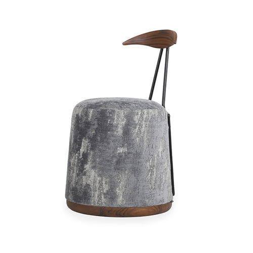 Contemporary dining chair - CREDU - ALANKARAM - living room / fabric / wooden base