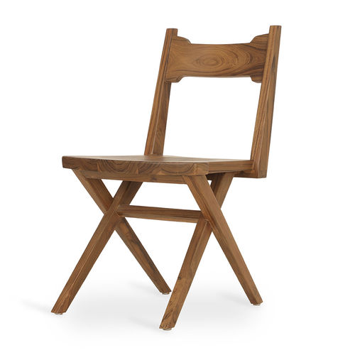 Contemporary dining chair - TUAI - ALANKARAM - indoor / wood / wooden base