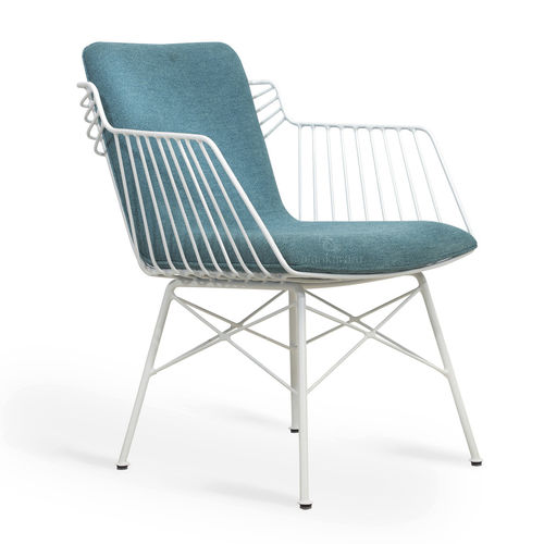 Contemporary dining chair - STRALAR - ALANKARAM - indoor / outdoor / metal