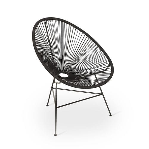 Contemporary dining chair - SINAR - ALANKARAM - outdoor / metal / metal base