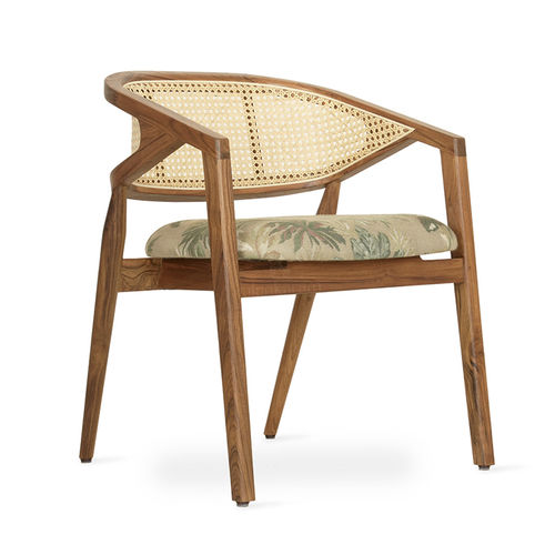 Modern dining chair - KUSUKA - ALANKARAM - indoor / wooden / rattan
