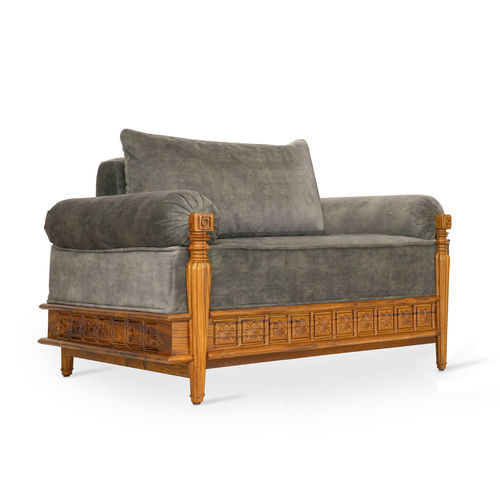 Modern sofa - KLAS - ALANKARAM - fabric / with armrests / cushion