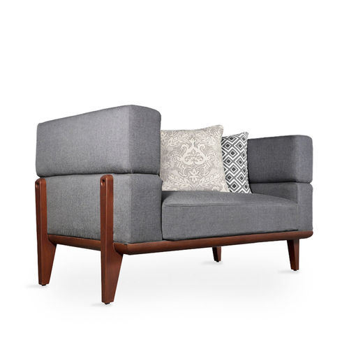 Modern sofa - LUA - ALANKARAM - living room / fabric / with armrests