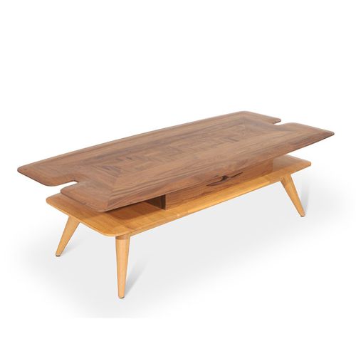 Modern table - MIZA - ALANKARAM - teak / teak base / rectangular