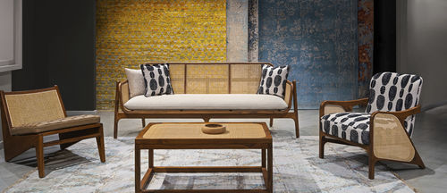 Contemporary sofa - BANGO - ALANKARAM - living room / for bedroom / fabric