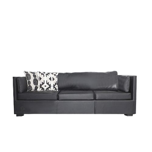 Contemporary sofa - DERI - ALANKARAM - fabric / leather / foam