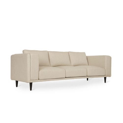 Modern sofa - LOZA - ALANKARAM - fabric / foam / with armrests