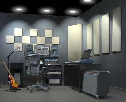 Wall-mounted acoustic panel - LONDON 16™ - Primacoustic - fabric / fiberglass / rectangular