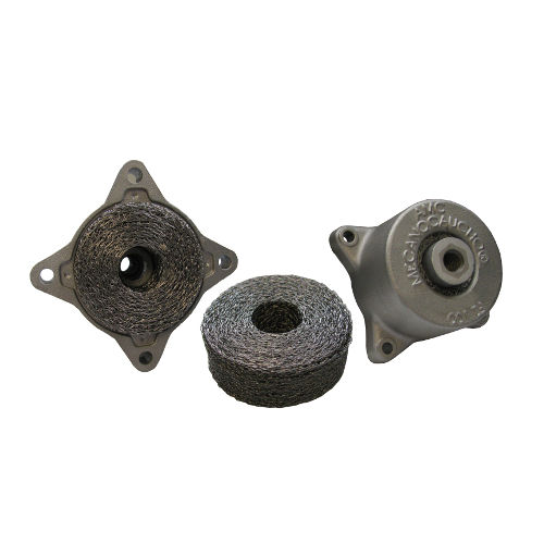 Anti-vibration bearing pad - FZM - AMC Mecanocaucho - stainless steel / wire mesh