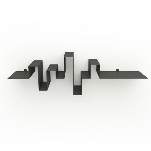 Wall-mounted shelf - STORYLINES - Frederik Roijé - contemporary / steel / gray