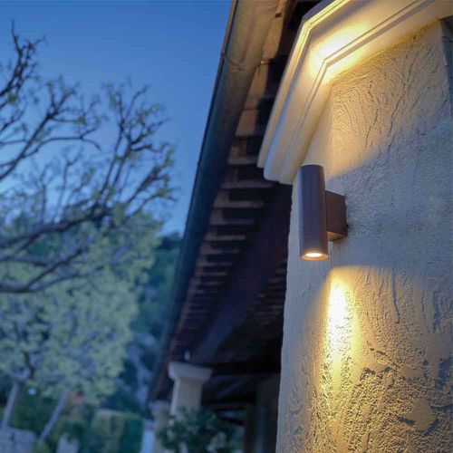 Contemporary wall light - PILAS - MAISON ORSTEEL - exterior / aluminum / round