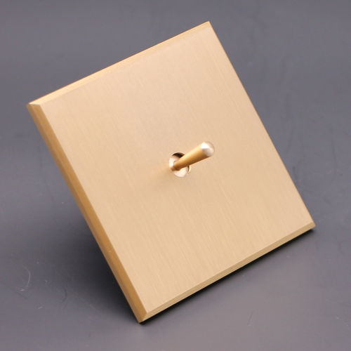 Light switch - COLLECTION ESPRIT - ALTO LAITON BROSS&Eacute; - MAISON ORSTEEL - toggle / recessed / brass