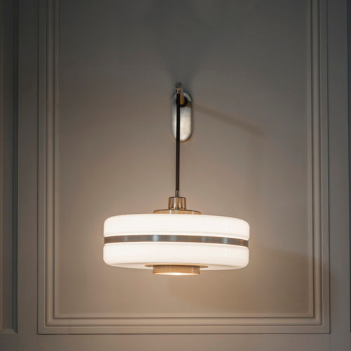 Contemporary wall light - MASINA - BERT FRANK - indoor / glass / opalescent glass