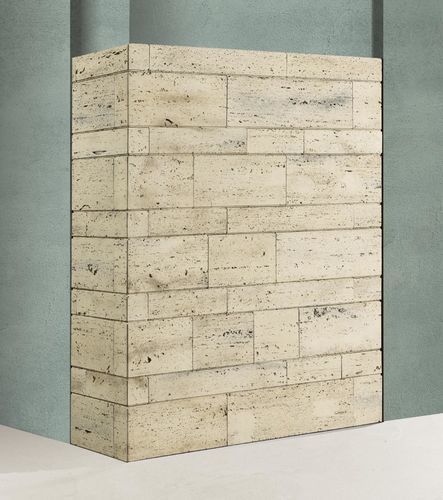 Engineered stone wall cladding - TIVOL - Geopietra - exterior / for indoor use / glued