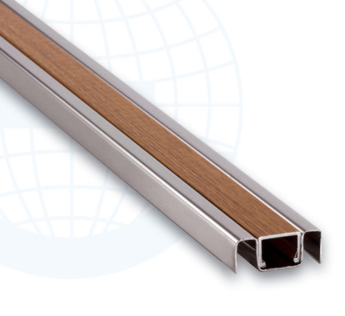 Stainless steel junction profile - EUROLISTELLO 228S - Euroshrink - for tile / trim with decorative insert