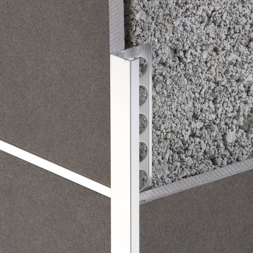 Aluminum edge trim - EUROMULTIPURPOSE 230A - Euroshrink - for tile / outside corner / straight