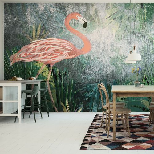 Modern wallpaper - FLAMINGO - HD WALLS - nonwoven fabric / vinyl / nature pattern