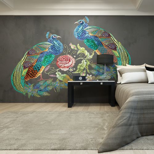 Contemporary wallpaper - LOVEY DOVEY - HD WALLS - nonwoven fabric / silk / vinyl