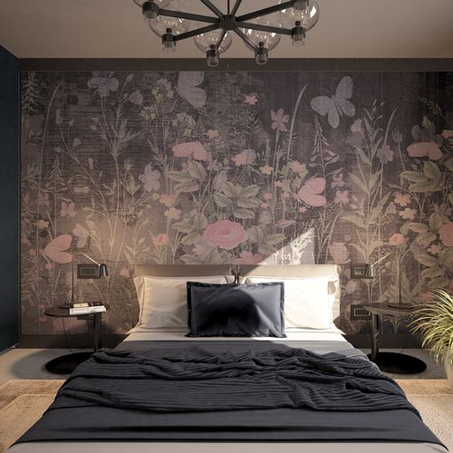 Contemporary wallpaper - BUTTERFLIES - HD WALLS - nonwoven fabric / silk / vinyl