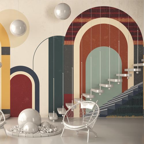 Contemporary wallpaper - AERIS - HD WALLS - nonwoven fabric / vinyl / polyester