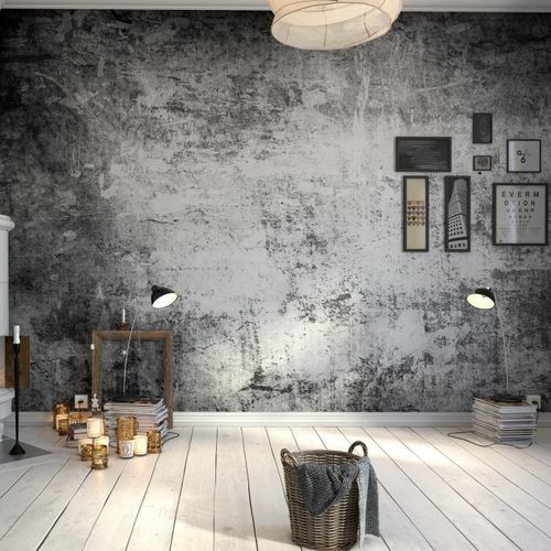 Contemporary wallpaper - WALL - HD WALLS - vinyl / plain / concrete look
