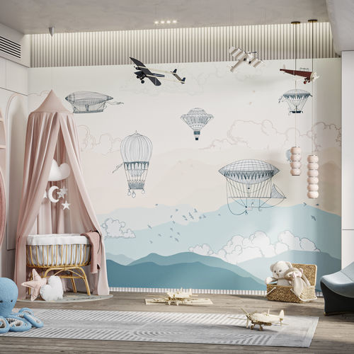 Original design wallpaper - SKY-VOYAGE-HDPG-02 - HD WALLS - nonwoven fabric / vinyl / children's pattern