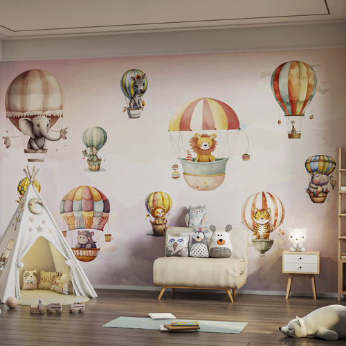 Contemporary wallpaper - ANIBUDDIES-HDPG-04 - HD WALLS - nonwoven fabric / vinyl / animal motif