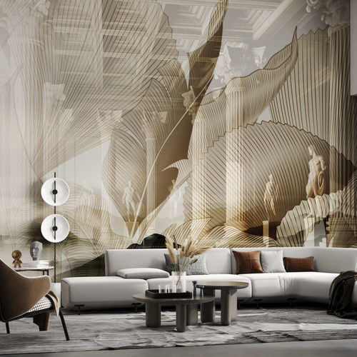 Oriental wallpaper - HD2514 - SOMBE - HD WALLS - nonwoven fabric / bamboo / vinyl