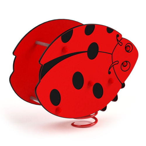 HDPE spring rocker - LADYBUG - Astrus Playgrounds - metal / nature / animal