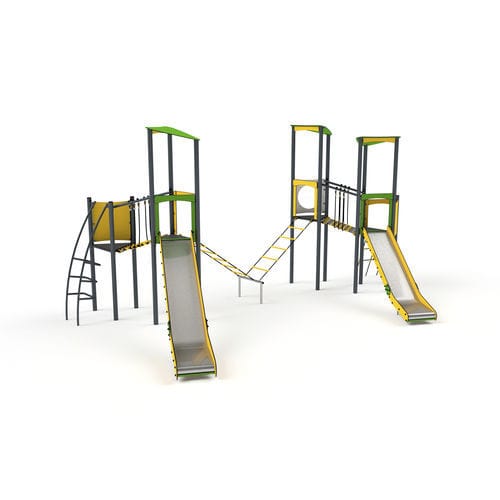 Playground structure - 11055 - Astrus Playgrounds - metal / HDPE / modular