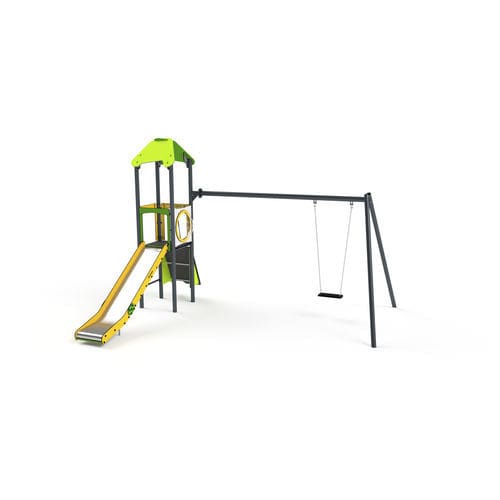 Playground structure - 11066 - Astrus Playgrounds - metal / HDPE / modular