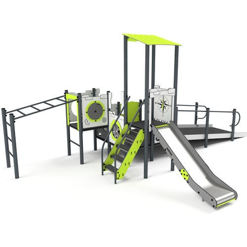 Playground structure - 11114 - Astrus Playgrounds - metal / HDPE / modular