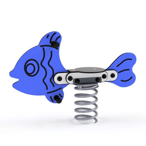 HDPE spring rocker - 3408S FISH - Astrus Playgrounds - animal / 1-seat
