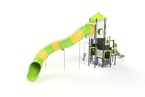 Playground structure - 11088 - Astrus Playgrounds - metal / HDPE / modular