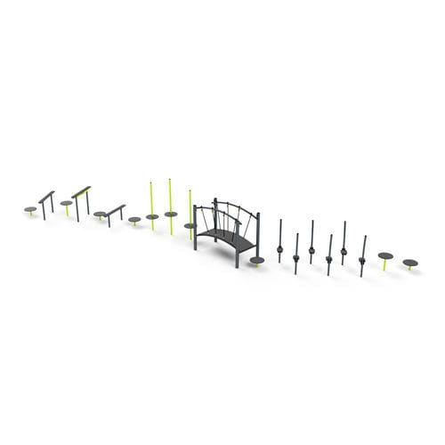 School fitness playground - 3649S - Astrus Playgrounds - for sports activities / for public space / zig zag
