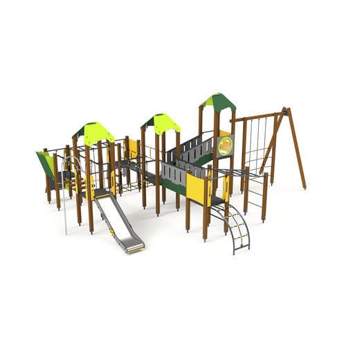 Playground play structure - 10036 - Astrus Playgrounds - metal / wooden ...