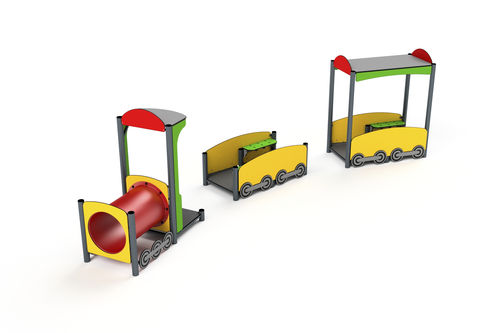 Playground structure - 3006S - Astrus Playgrounds - steel / HDPE / modular