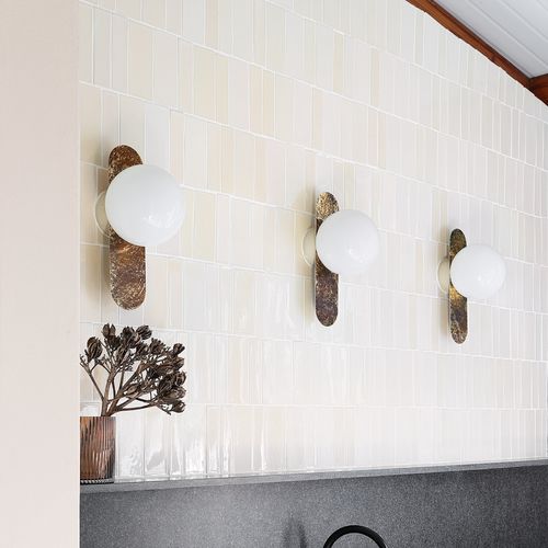 Contemporary wall light - LOZENGE SOLID - Studio 19 - indoor / powder-coated steel / LED