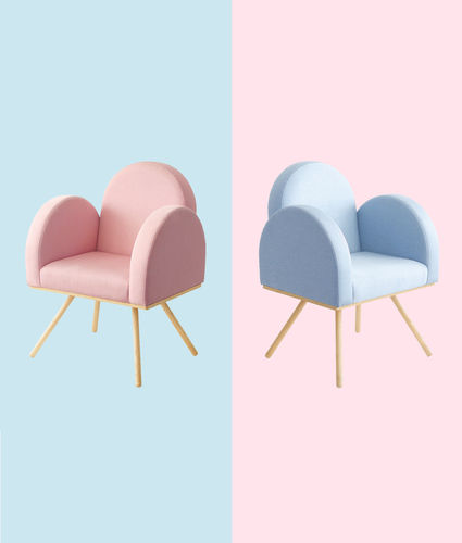 Contemporary armchair - NO MORE MACARON - Ziinlife - fabric / wooden