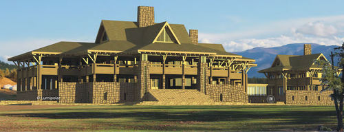 Prefab building - HUVSGUL MONGOLIA - Lumi Polar - glue-laminated wood / for hotel / contemporary